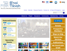 Tablet Screenshot of bnaitikvah.org